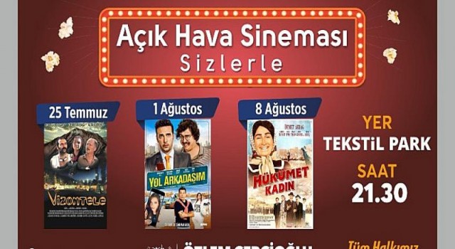 Aydın Tekstil Park’ta Sinema Geceleri Devam Ediyor