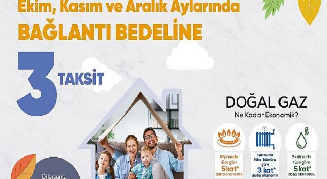 Aksa’dan Doğal gaz bağlantı bedeline 3 taksit