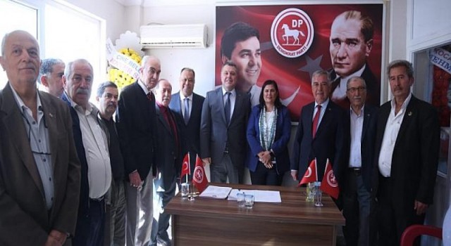 Başkan Çerçioğlu Çine’de Demokrat Parti Kongresi’ni Ziyaret Etti