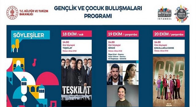 Beyoğlu Kültür Yolu Festivali Kapsamında Gerçekleştirilen Gençlik ve Çocuk Buluşmaları Söyleşilerle Devam Ediyor