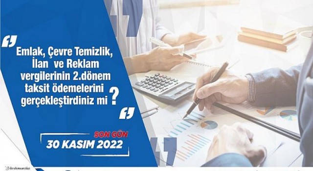 Canik Belediyesi’nden Mükelleflere Çağrı: Son Gün 30 Kasım