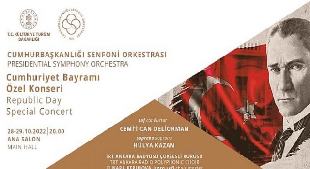 Cumhurbaşkanlığı Senfoni Orkestrası’ndan Cumhuriyet Bayramı İçin Görkemli Konser