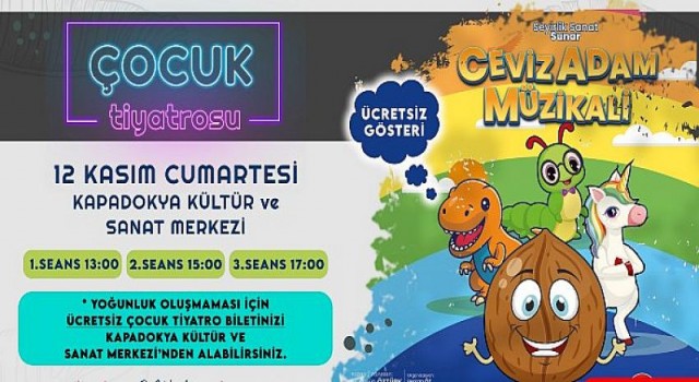 Ceviz Adam Müzikali İçin Bilet Dağıtımı Sürüyor