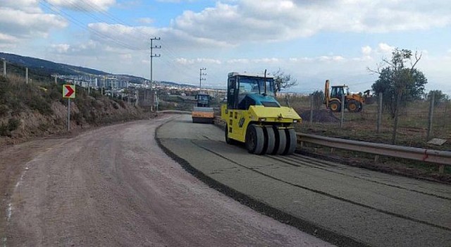 Körfez İlimtepe yolu asfaltlanıyor