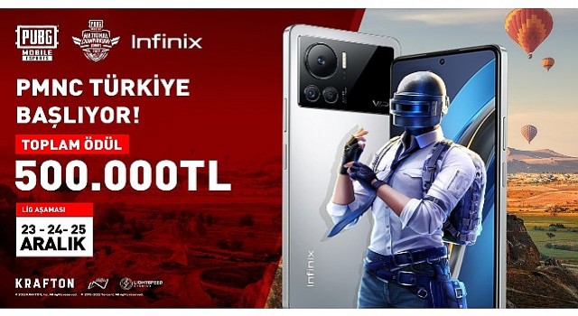 500.000 TL ödül havuzuna sahip olan 2022 PUBG MOBILE Türkiye Ulusal Şampiyonası, Infinix Sponsorluğunda Başlıyor!