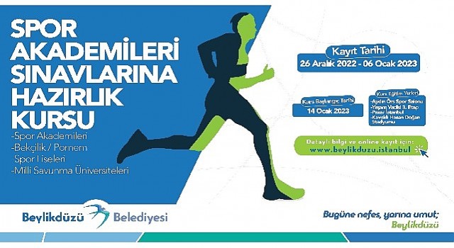 Beylikdüzü Belediyesi Spor Akademilerine Hazırlananlara Kurs Desteği