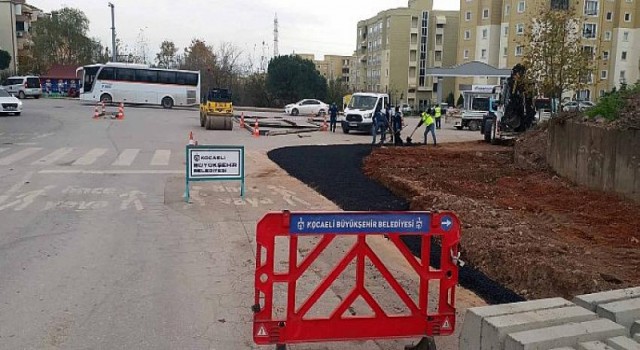 Derince Yenikent Mahallesi’nde kontrollü kavşak düzenlemesi