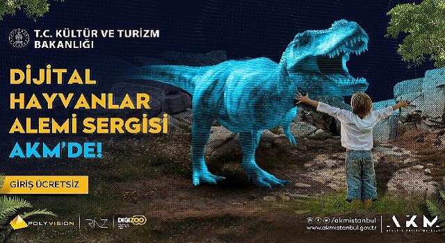 Dijital Hayvanlar Alemi Sergisi AKM&#39;de Açılıyor