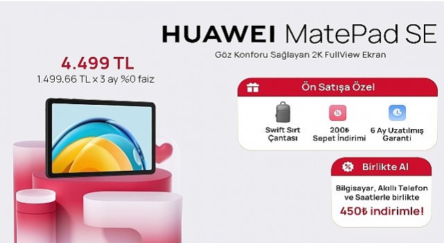 Hafif, akıllı ve güçlü: HUAWEI MatePad SE