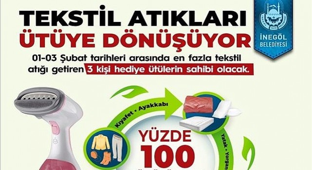 Tekstil Atıkları İnegöl Belediyesi İle Ütüye Dönüşüyor