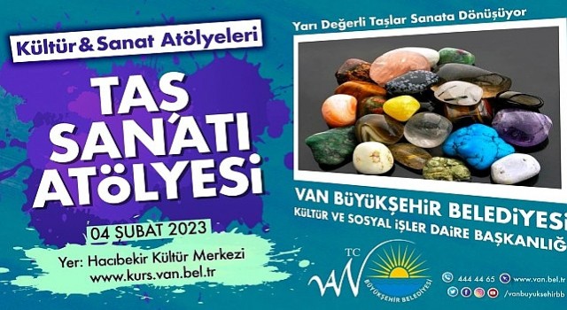 Van Büyükşehir Belediyesi Taş Sanatı Kursu Açtı