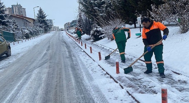 Çankaya Kar Yağışına Karşı Teyakkuzda