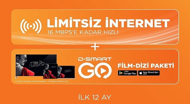 D-Smart GO nun eğlence dolu dünyası ikili paket fırsatıyla kullanıcılarını bekliyor