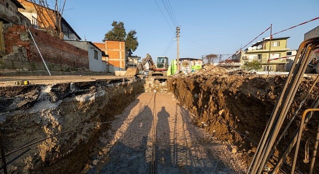 İZSU dan Karabağlar 7 kmlik yağmur suyu hattı