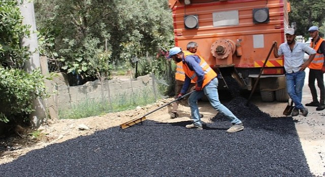 Manavgatta sıcak asfalt çalışması