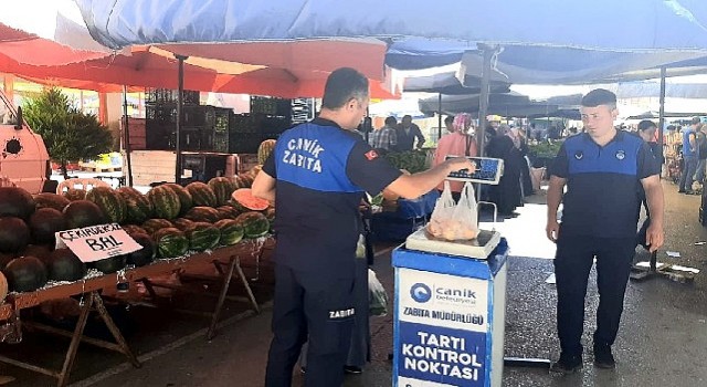 Canikte Semt Pazarları Kontrol Altında