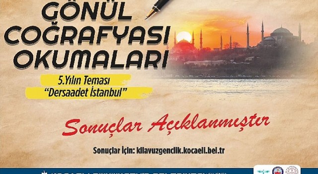 Gönül Coğrafyası Okumalarında kazananlar açıklandı