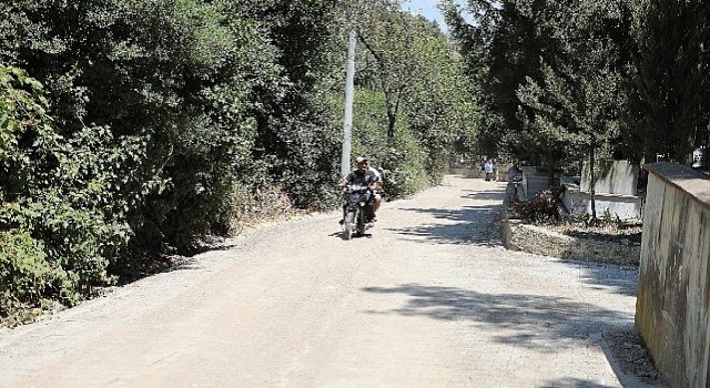 Tirilye mazarlık yolu çalışmaları tamamlandı 