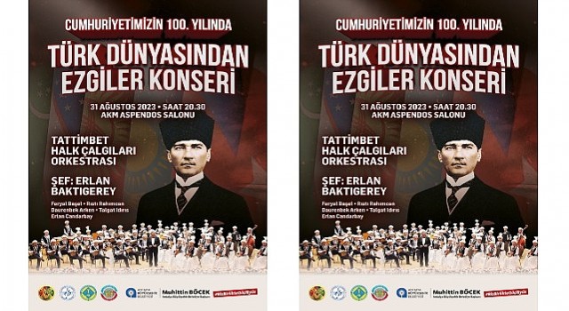 Kazak Halk Çalgıları Orkestrasından Türk dünyasından ezgiler konseri