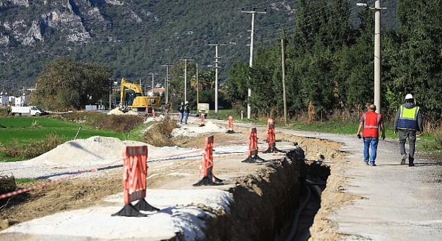 Muğla Büyükşehir Ören Kanalizasyon Projesinin Yüzde 30;unu Tamamladı