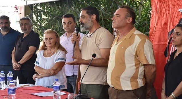 Başkan Atabay Didim Cem Evinde düzenlenen basın açıklamasına katıldı