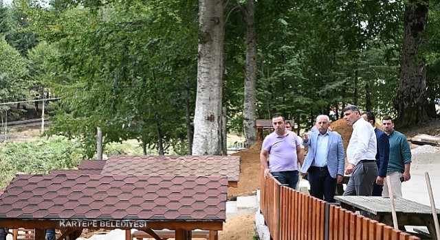 Kartepe Çamçeşme Mesire Alanında son dokunuşlar