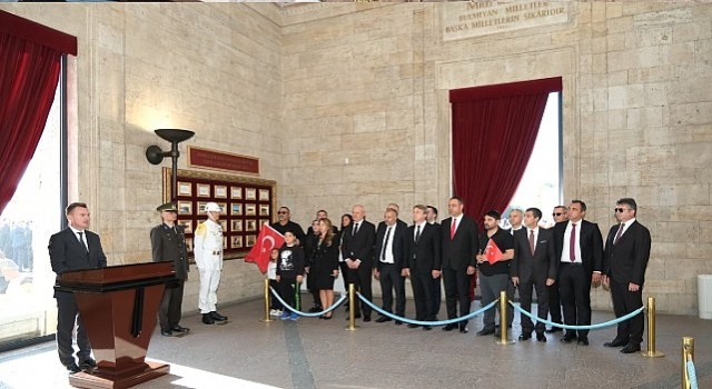 Borusanlılar dan Cumhuriyetin 100. yılında Anıtkabir;e anlamlı ziyaret