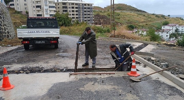 Canikte Ekipler Alarma Geçti