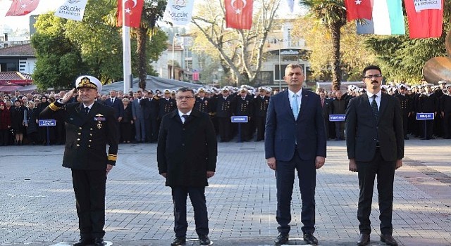 Gazi Mustafa Kemal Atatürk gölcükte törenle anıldı