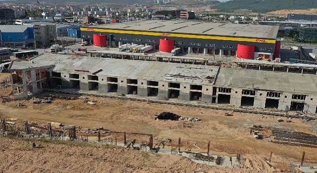 Gebze bölgesine artı değer katacak; Yeni hal binasında ilerleme; % 55