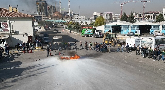 Keçiören belediyesinden yangın tatbikatı