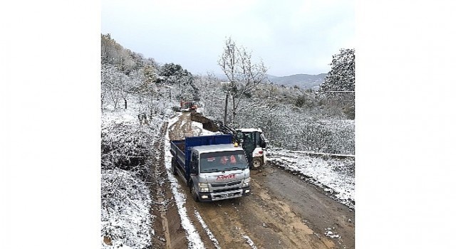 Kocaeli Büyükşehir A Takımı ekiplerinin kar mesaisi