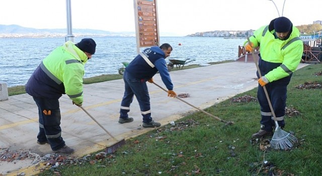 Kocaeli Büyükşehir, fırtınanın izlerini siliyor