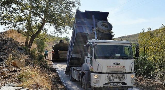 Manavgat Güzelyalı ve Değirmenli  grup yolunda asfalt çalışması 