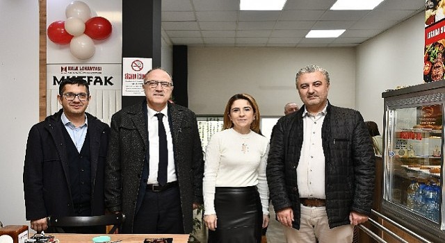 Malkara belediyesi başkanı Ulaş Yurdakul halk lokantasının açılışına katıldı