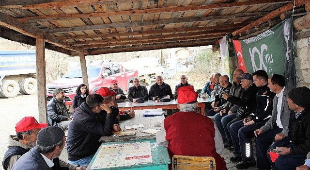 Büyükşehir Belediyesinin orman köylüsüne yangın eğitimi sürüyor