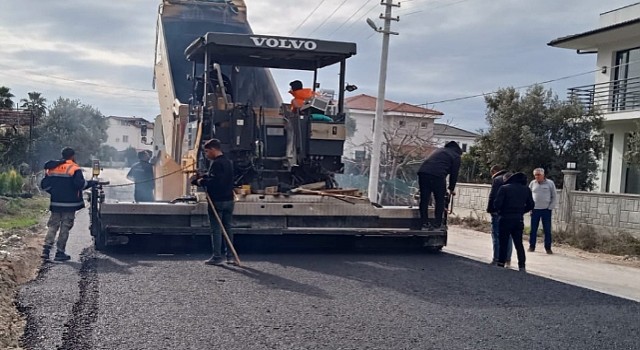 Büyükşehirden Bodrum Mumcularda Sıcak Asfalt Çalışması