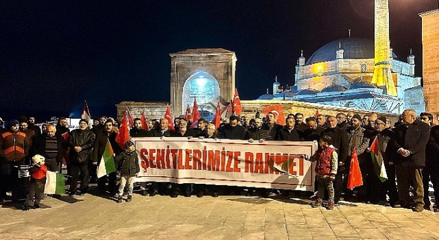 Nevşehirde terör ve israilin gazzeye yönelik saldırıları protesto edildi