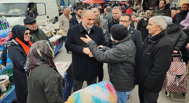 Başkan Sandıkçıya Vatandaşlardan Sevgi Seli