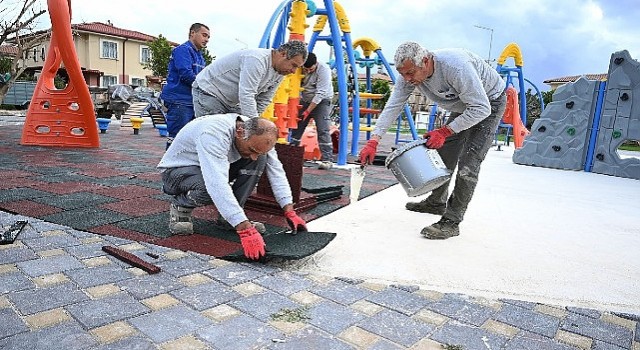 Çamyuva Mahallesinde park çalışması