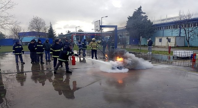 Kocaeli Büyükşehir İtfaiyesinden Tekirdağda eğitim