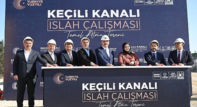 Başkan Altay 240 Milyon Lira Maliyetle Hayata Geçecek Keçili Kanalı Islah Çalışmasının Temelini Attı