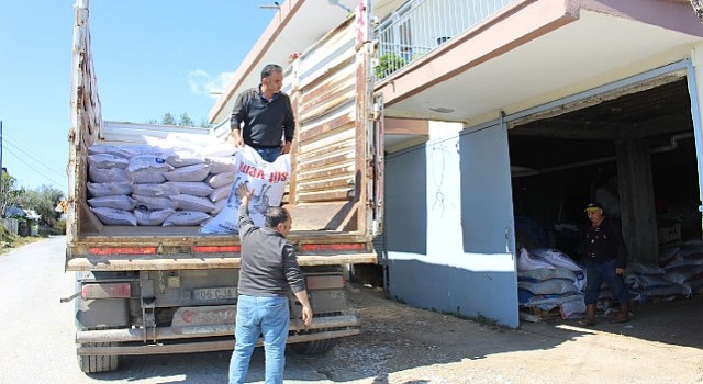 Büyükşehir Belediyesinin süt yemi desteği sürüyor