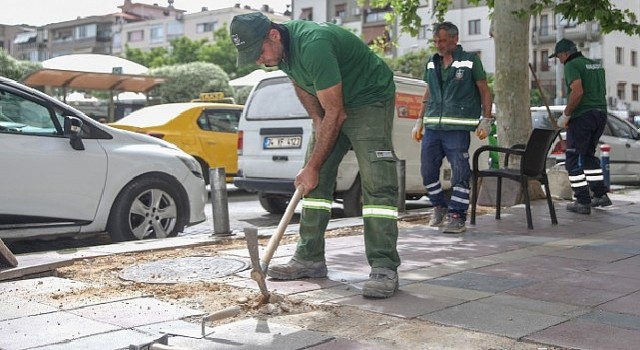 Konakta kaldırımlar mercek altında