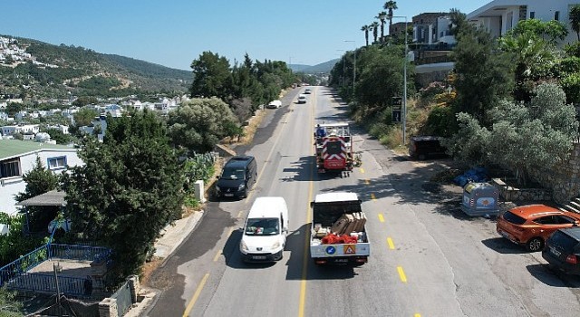 Muğla Büyükşehir Bodrumun Yollarını Güvenli Hale Getiriyor