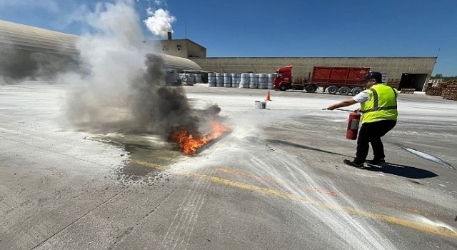 Büyükşehir İtfaiyesinden Eczacıbaşına eğitim