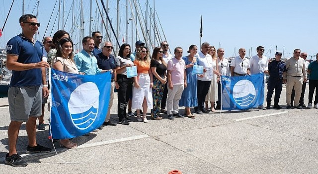 Kemer G-Marina ve 5 tekneye mavi bayrak ödülü