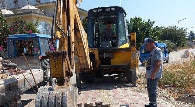 Çamyuva Mahallesinde altyapı çalışmaları