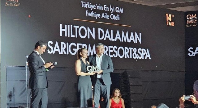 HIlton Dalaman Sarıgerme Resort Spa, QM TourIsm Awards 2023te En İyi FETHİYE Aile Oteli Seçildi!