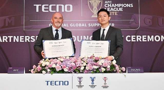 TECNO, Asya Futbol Konfederasyonunun Kulüp Yarışmalarının Resmi Küresel Destekçisi Olarak Asya Futbol Topluluğunun Durdurulamaz Ruhunu Destekliyor